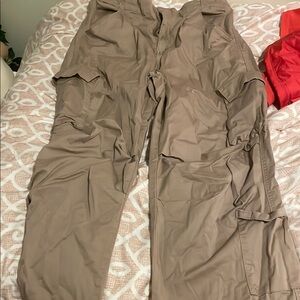 Womens Cargo Pants in Taupe